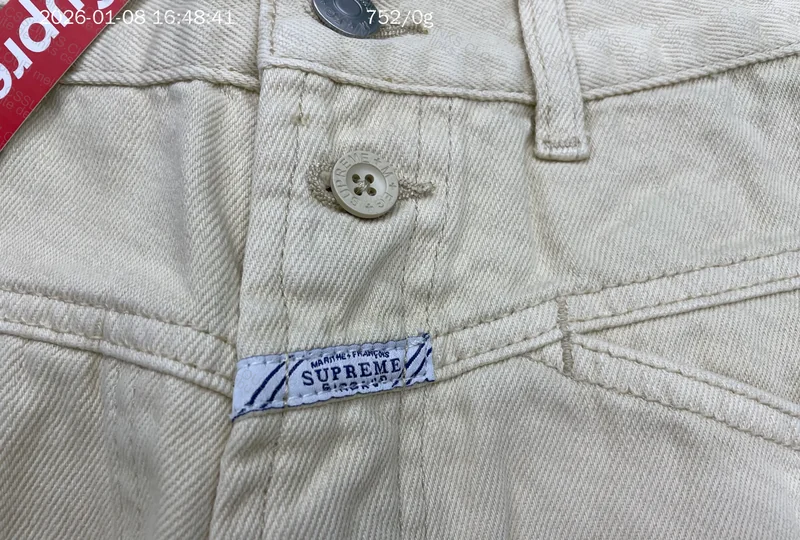 Marithé + François Girbaud x Supreme X-Seam Baggy Jean in Beige 7