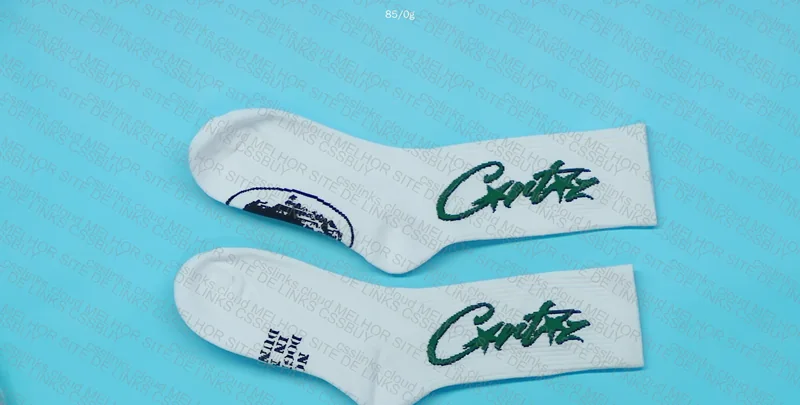 Corteiz White and Black Socks