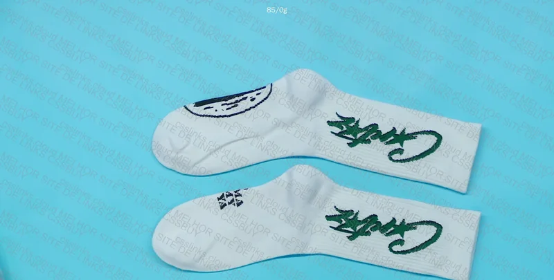 Corteiz White and Black Socks 2