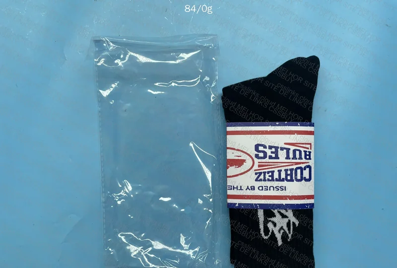 Corteiz White and Black Socks 4