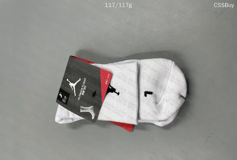 White Jordan Sock 2