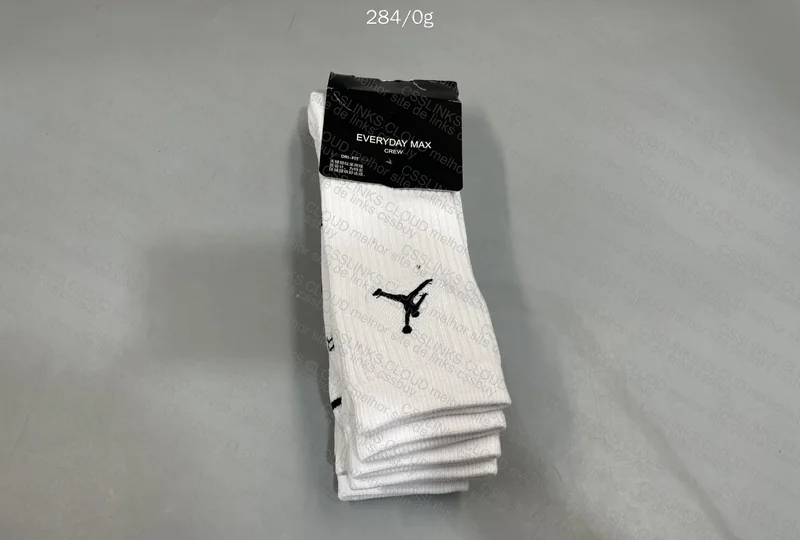 White Jordan Sock 3