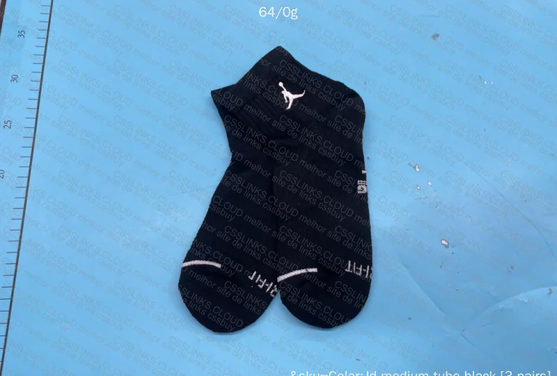 Black Mid-Calf Jordan Sock