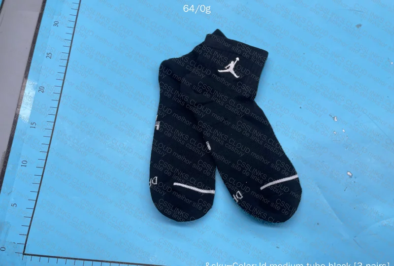 Black Mid-Calf Jordan Sock 2