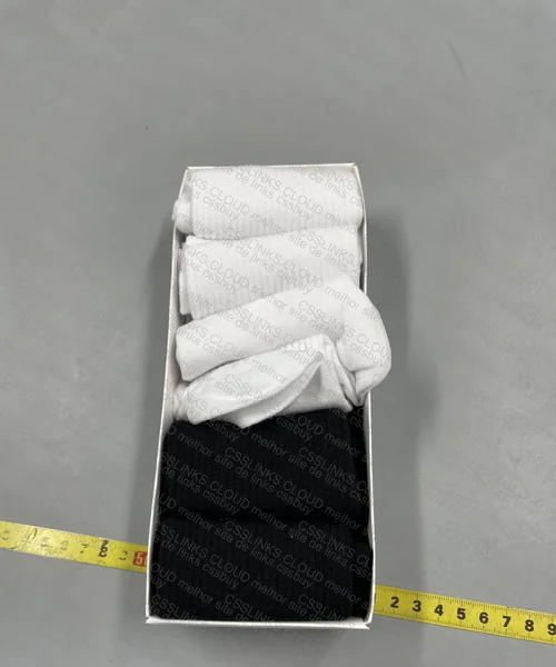 White and Black Nike Socks