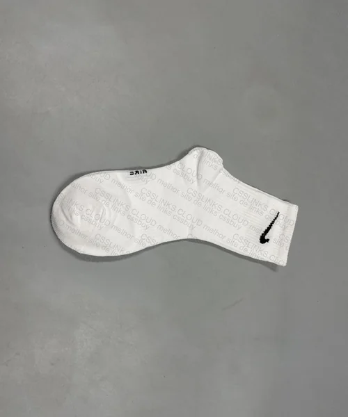 White and Black Nike Socks 3