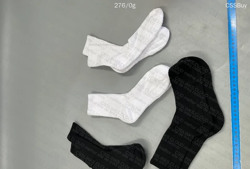 Basic High Socks (2 White and 2 Black Pairs) 3