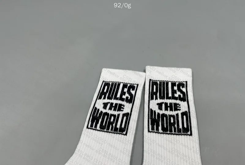 Corteiz Rules the World Socks