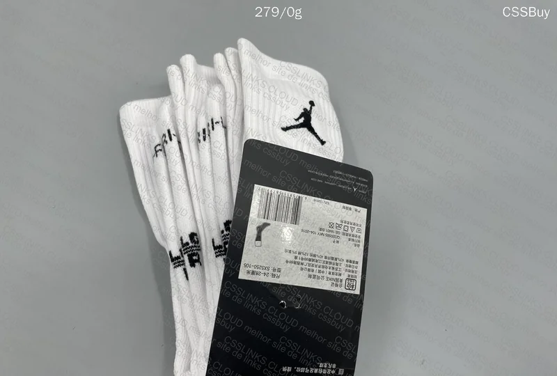 Jordan Socks (White and Black) 2