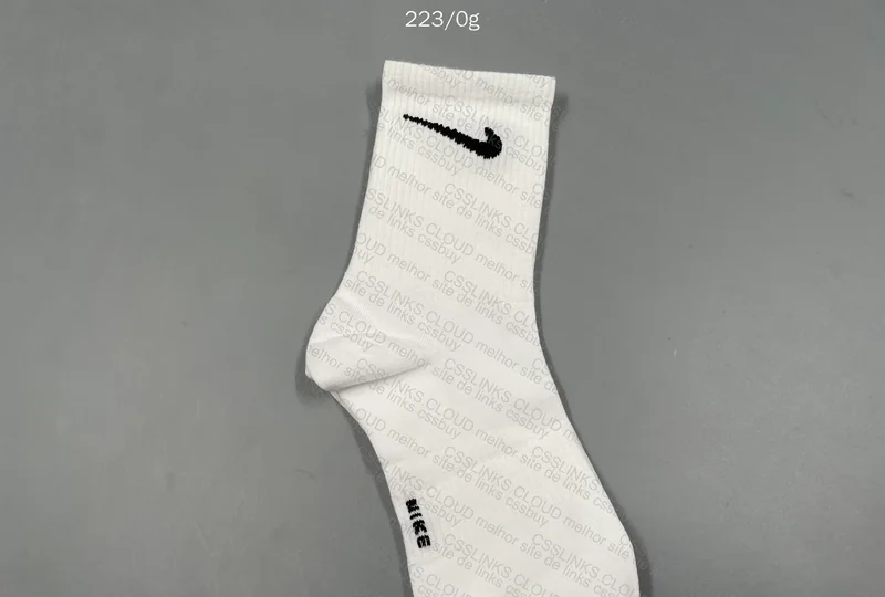 Nike White Long Tube Socks 5