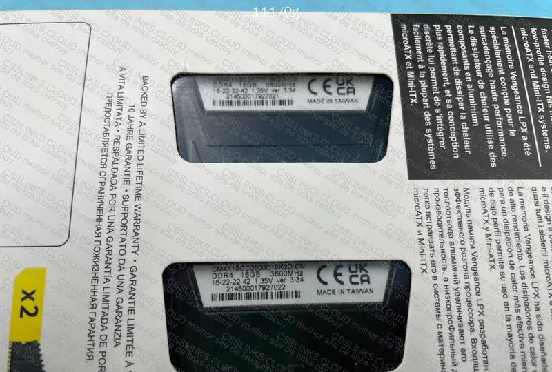 Memoria Ram DDR4 Corsair LPX 16x2 3600