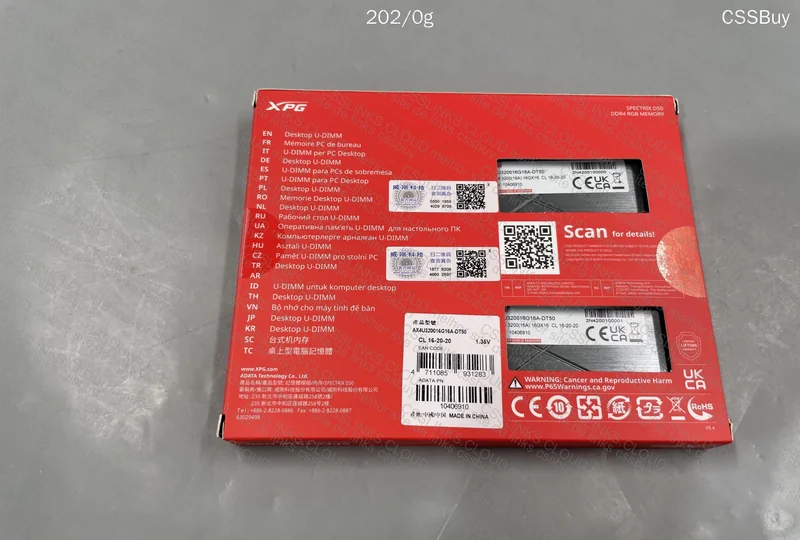 XPG D50 Spectrix 16x2 3200Mhz RAM 2