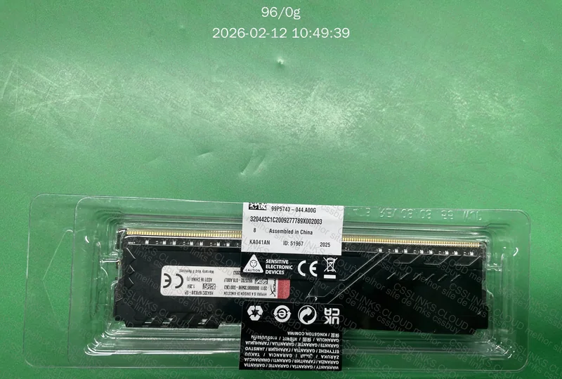MEMÓRIAS RAM 2x8gb KINGSTOM 3200mhz 2