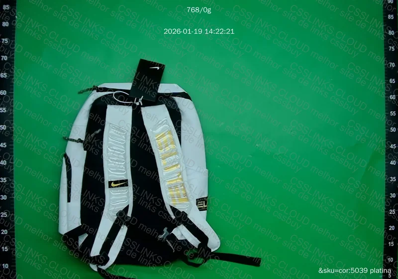 Mochila Nike Elite Branca e Dourado 4