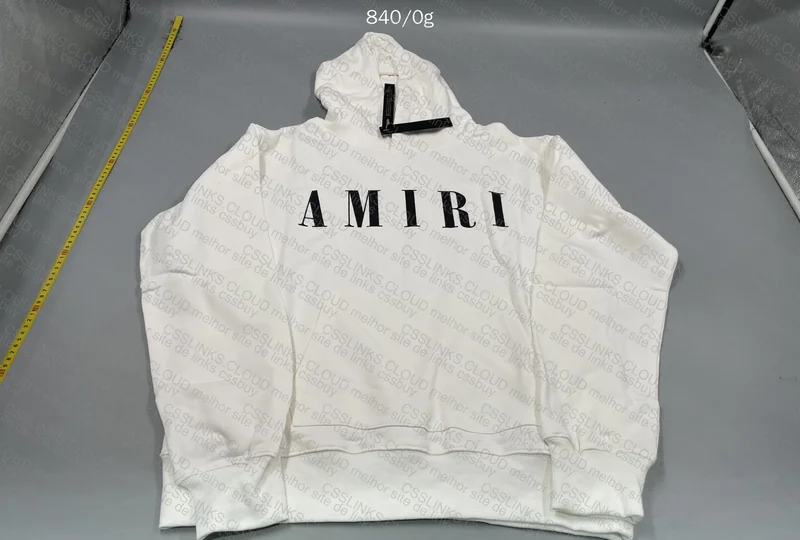 Amiri White Hoodie
