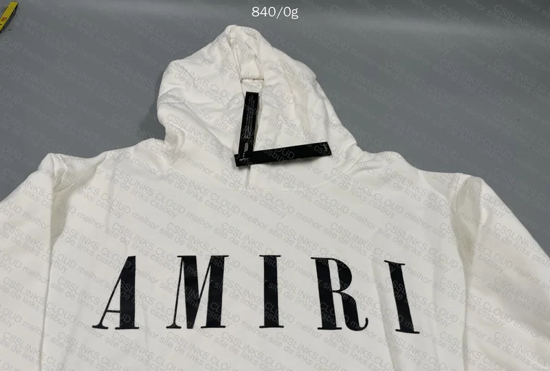 Amiri White Hoodie 3