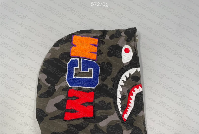 Bape 1st Camo Shark Full Zip Green Hoodie 4
