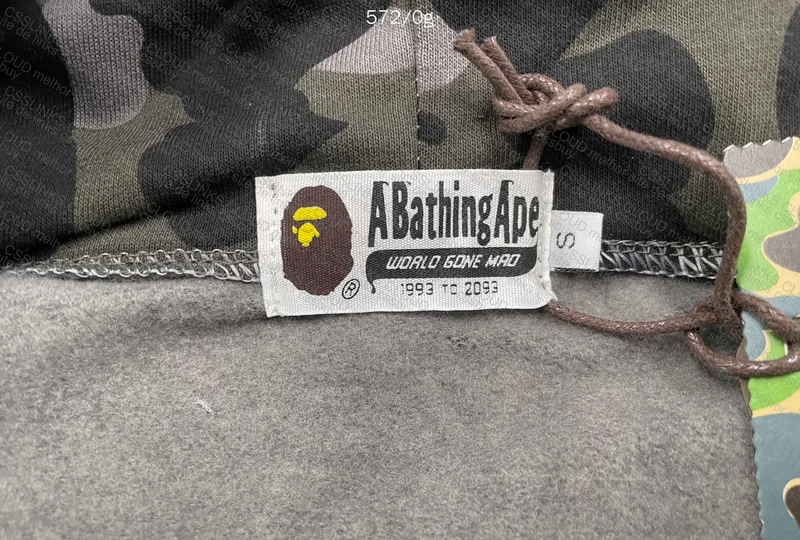 Bape 1st Camo Shark Full Zip Green Hoodie 8