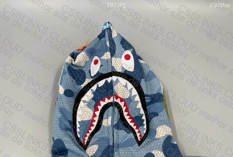 Blue Bape Hoodie 2