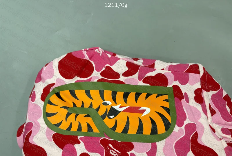 Bape Color Camo Shark Full Zip Pink Hoodie 6