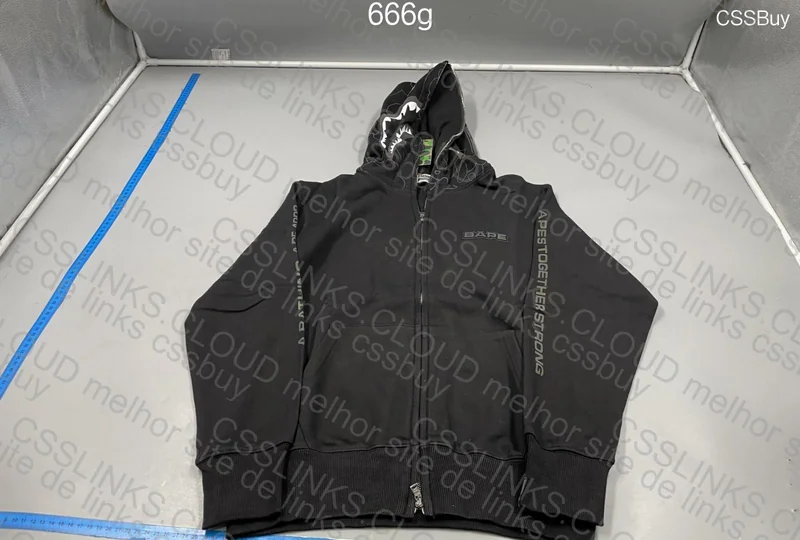 Reflective Black Bape Hoodie 3