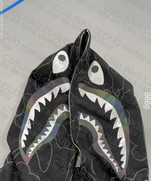 Reflective Black Bape Hoodie 4