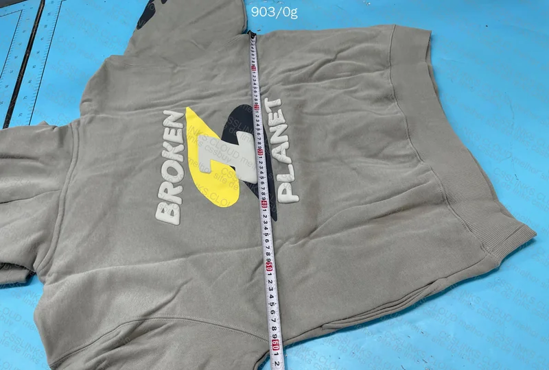 Broken Planet Hoodie (with measurements) 10