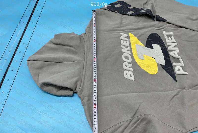 Broken Planet Hoodie (with measurements) 9
