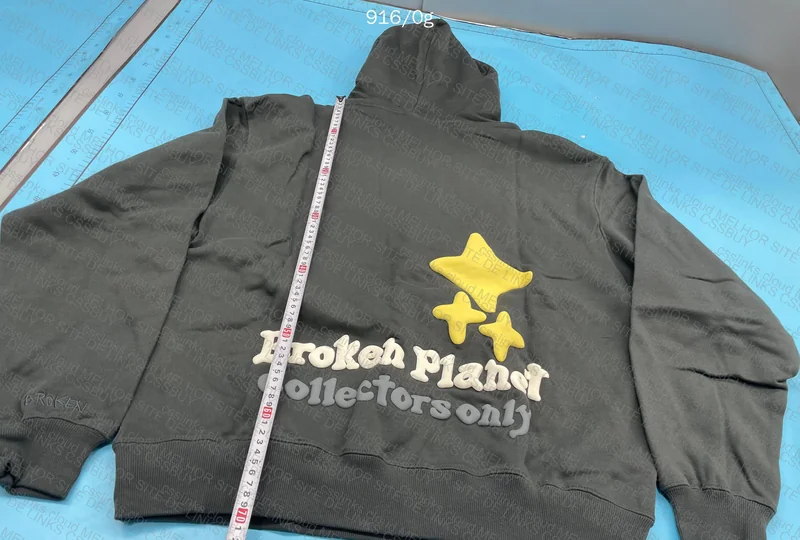 Broken Planet Hoodie (with measurements) 3