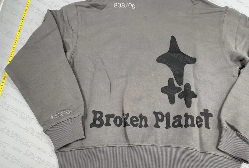 Broken Planet Hoodie (with measurements) 5