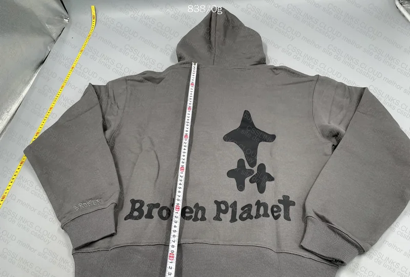 Broken Planet Hoodie (with measurements) 6