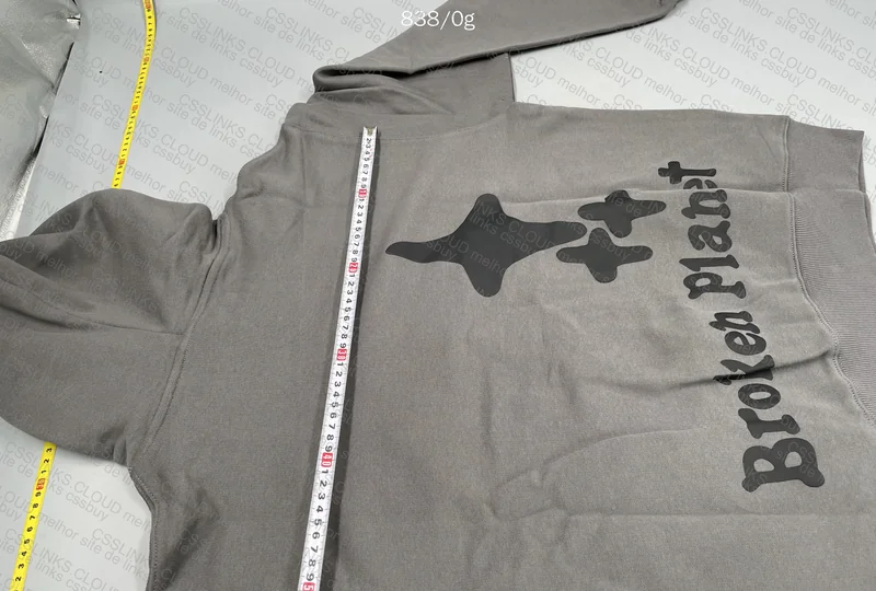 Broken Planet Hoodie (with measurements) 8