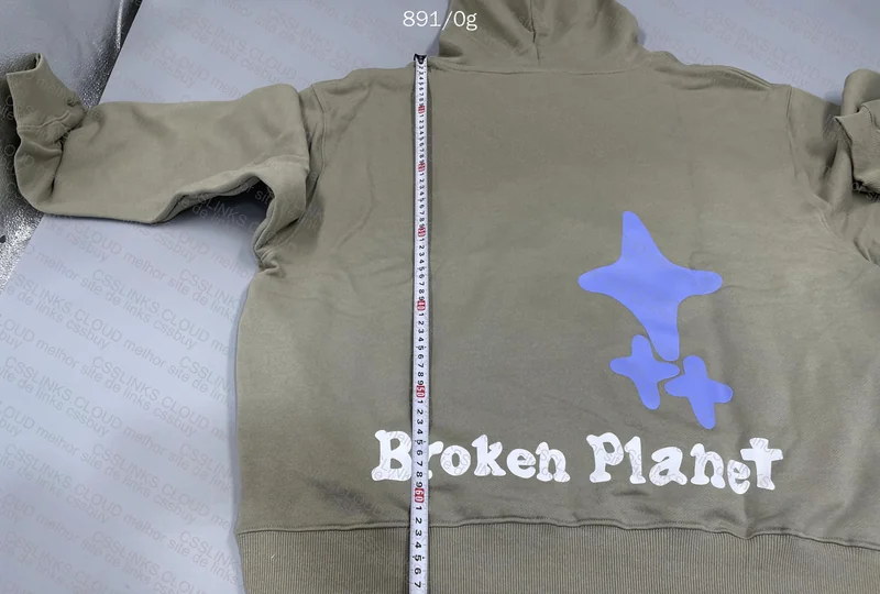 Broken Planet Hoodie (with measurements) 6