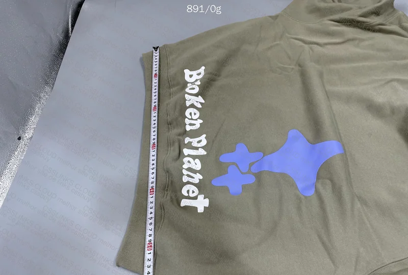 Broken Planet Hoodie (with measurements) 7