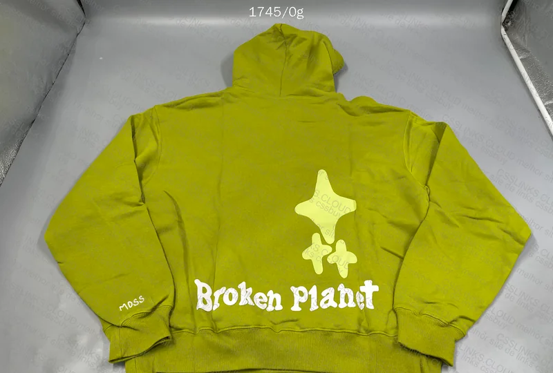 Green Broken Planet Hoodie 3