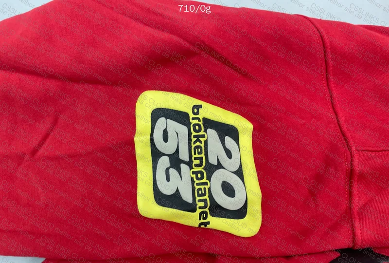 Red Broken Planet Hoodie