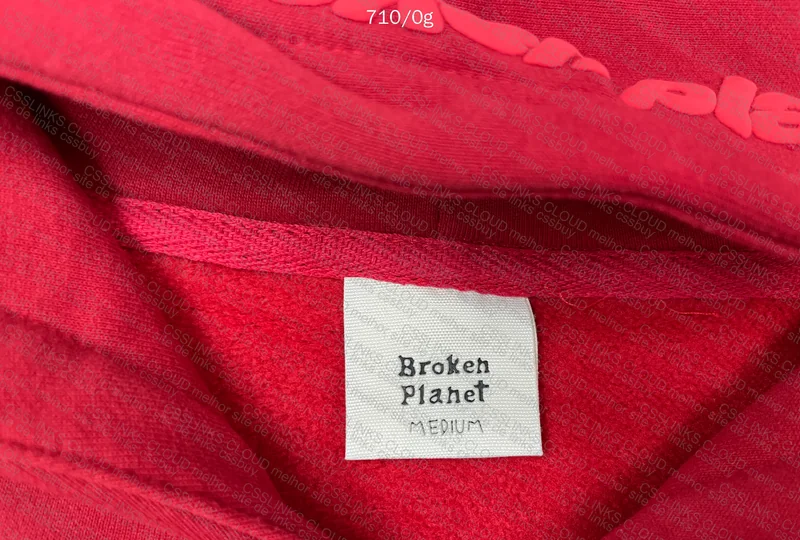 Red Broken Planet Hoodie 4