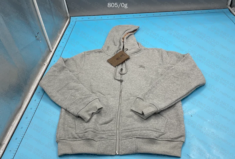 Gray Burberry Hoodie (with measurements) 5