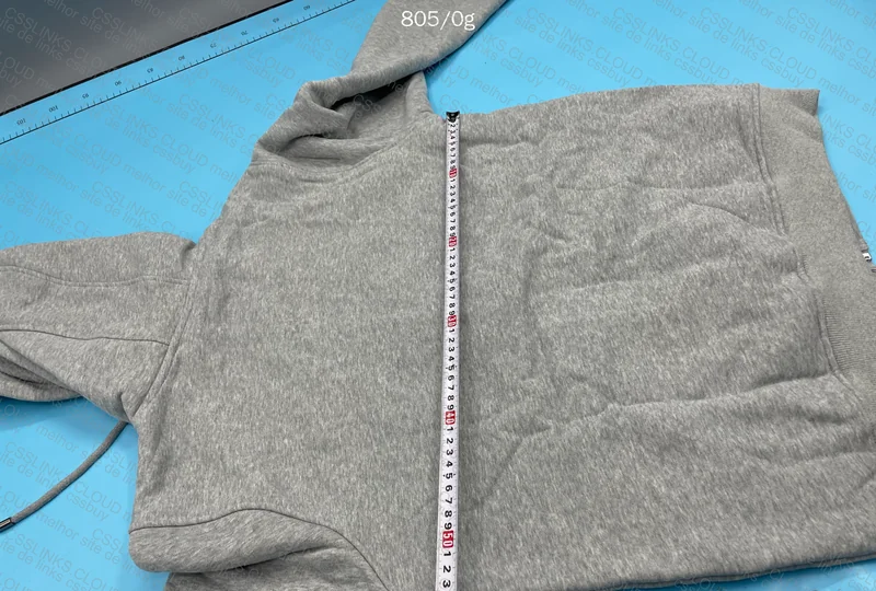 Gray Burberry Hoodie (with measurements) 8