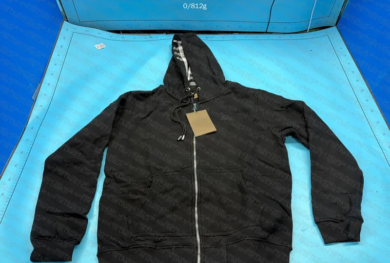 Burberry Black Zipper Hoodie 2