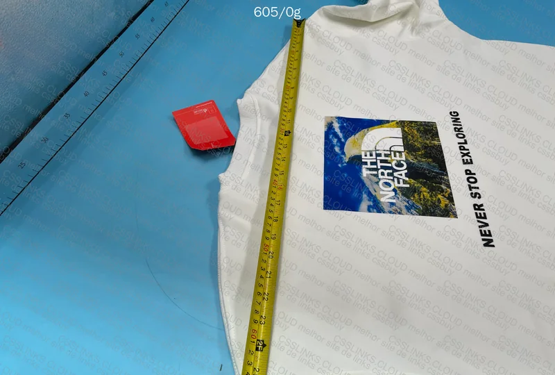 The North Face Crewneck Hoodie (With Measurements) 2