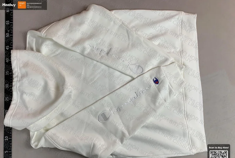 White Champion Hoodie 3