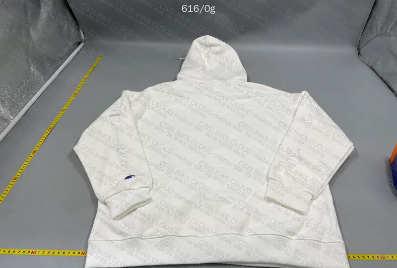 White Champion Hoodie 3XL (with measurements)