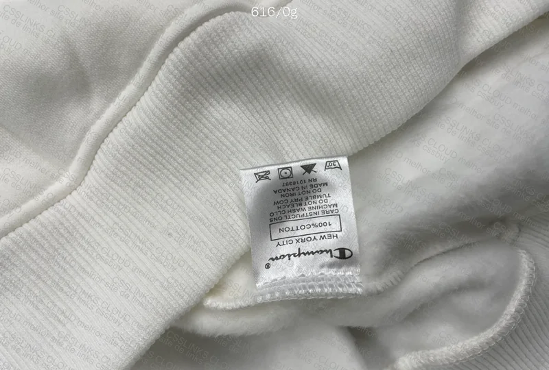 White Champion Hoodie 3XL (with measurements) 5