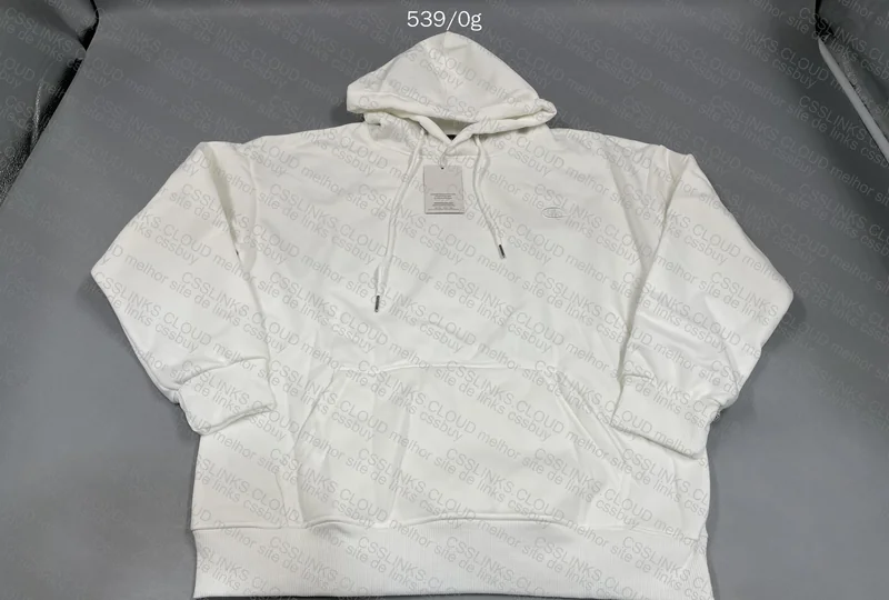 Champion White Hoodie - With Measurements