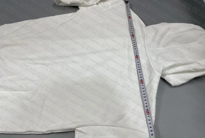 Champion White Hoodie - With Measurements 8