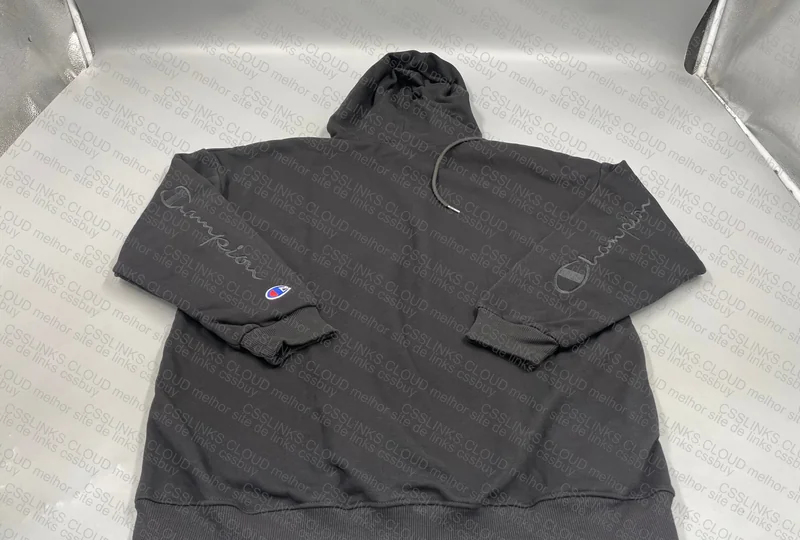 Champion Black Hoodie 3