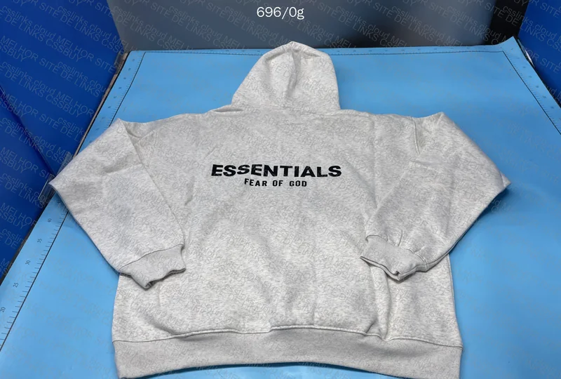 Gray Essentials Hoodie 5