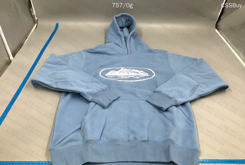 Corteiz Baby Blue GOAT Hoodie 2