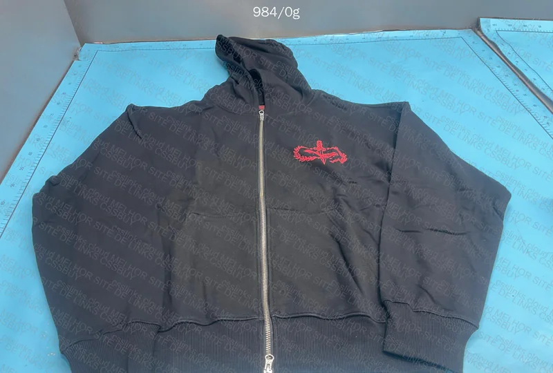 Corteiz x Slaughter Gang GOAT Hoodie (with Measurements) 2